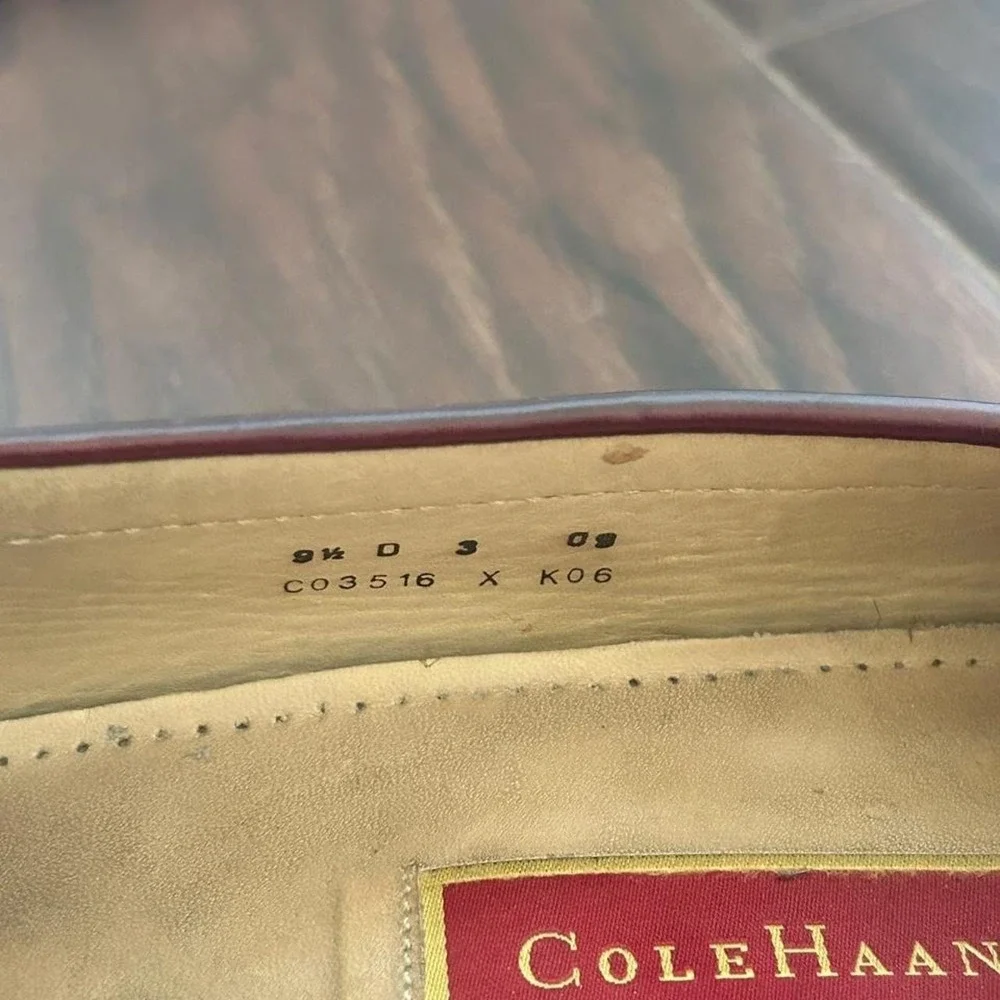 Cole Haan Men's brown leather loafers 9.5